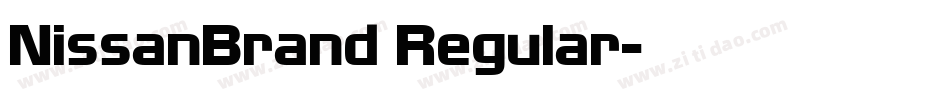 NissanBrand Regular字体转换